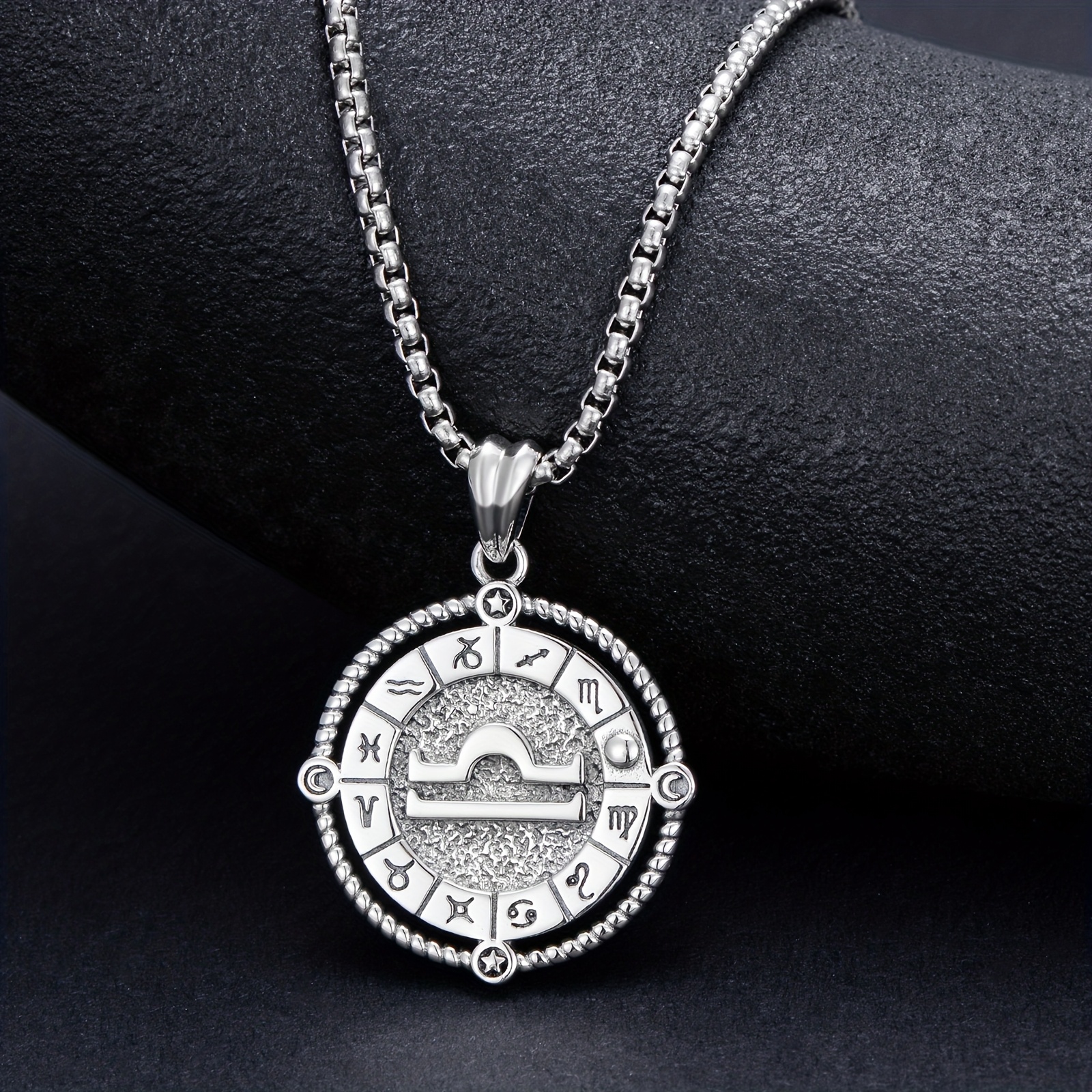 925 Silver Zodiac Sign Necklace with Constellation Pendant